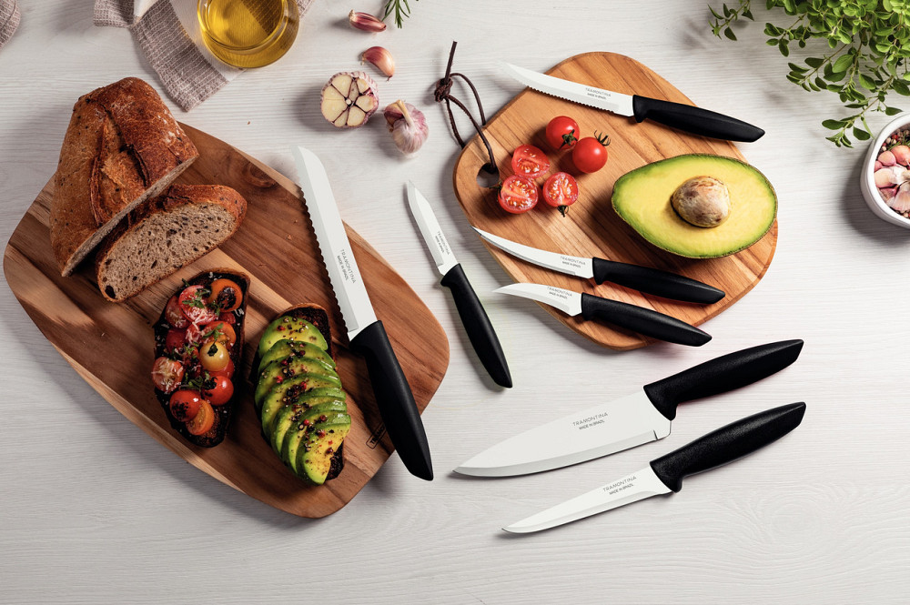 Набор ножей TRAMONTINA Plenus black, 7 предметов (6820220) Киев - изображение 4