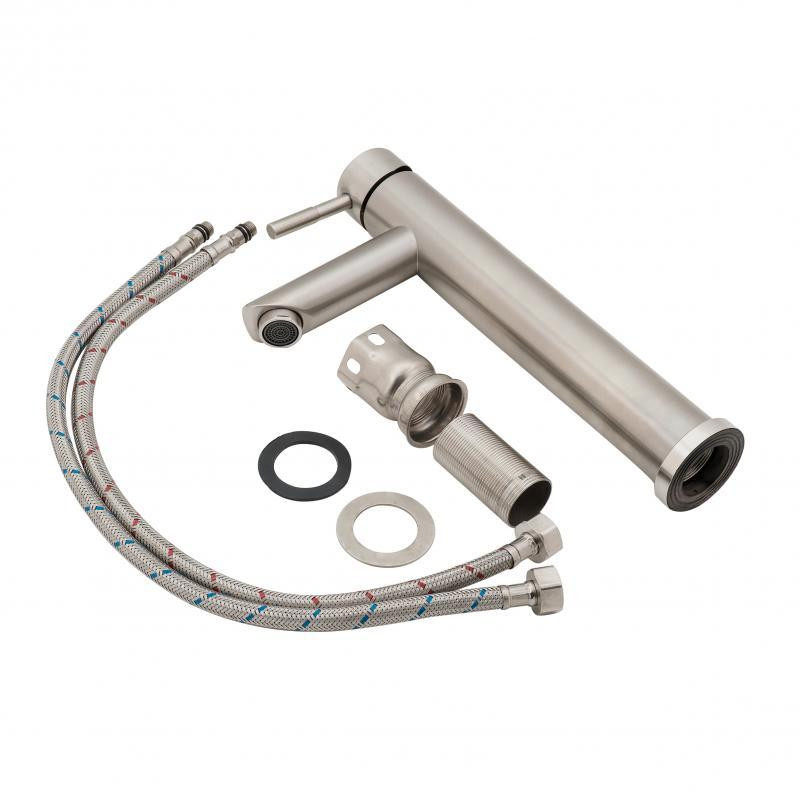 Змішувач для раковини Lidz (NKS) 12 32 001F-1, нікель (LIDZNKS1232001F1) Київ - фото 5