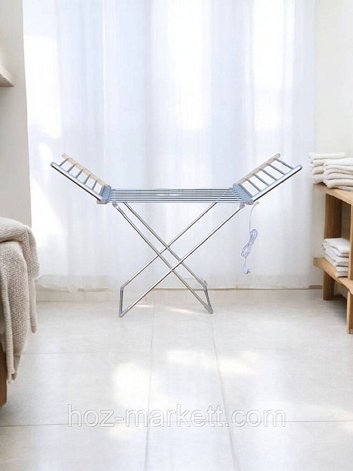 Сушилка электрическая напольная алюминиевая с подогревом дополнительных секций IDRY Харьков - изображение 1