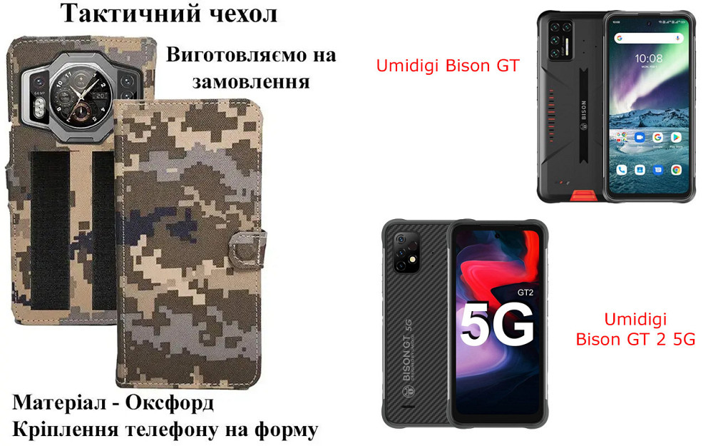 Тактический чехол для Samsung Galaxy A80 2019 SM-A805, крепится к снаряжению на липучке Киев - изображение 1