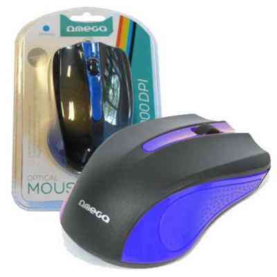 Мишка Omega OM-05BL optical blue (OM05BL) Вінниця
