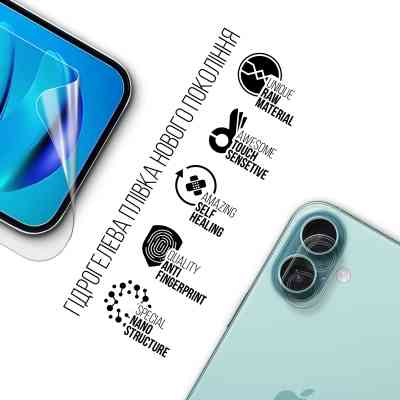 Плівка захисна Armorstandart Kit Clear Screen + Camera Apple iPhone 16 Plus (ARM80716) Вінниця
