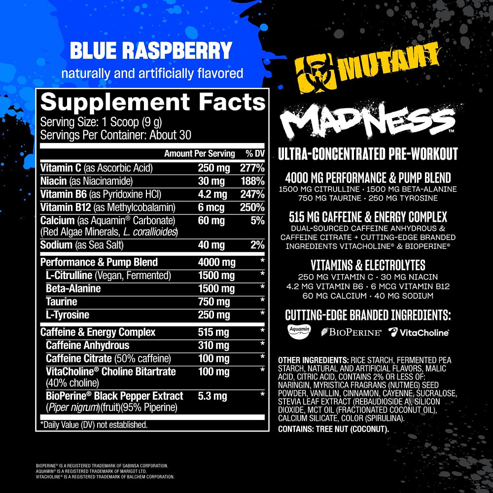 MUTANT Madness 270g (Blue raspberry) Луцк - изображение 2