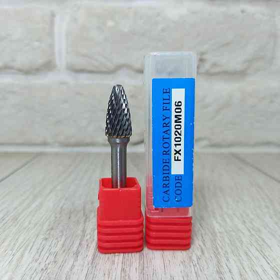 Борфреза FX еліпс 10×20×6 мм — твердосплавна шарошка по металу для дриля та гравера Харків