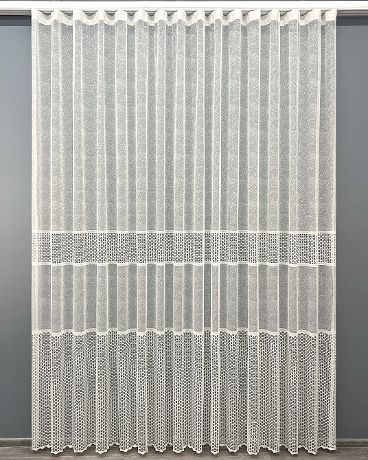 Тюль VR-Textil 2021т Жакард Кремовий 400х270 см (42-1086) Київ - фото 2