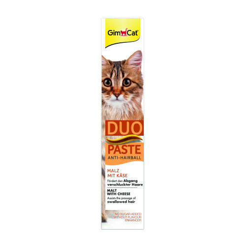 Паста GimCat DUO PASTE Anti-hairboll malt with cheese для кошек с чувствительным пищеварением всех пород мальт и сыр 50г Киев - изображение 3