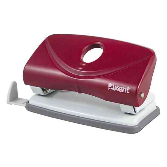 Дырокол Axent Welle-2 plastic, 10sheets, red (3810-06-А) Винница