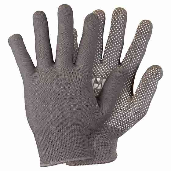 Sigma Перчатки трикотажные с точечным ПВХ покрытием р8 Микроточка (серые) SIGMA (9442901) Киев