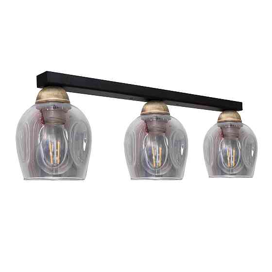 Светильник потолочный MSK Electric Enigma под три лампы PL 202411-3 BK Одесса