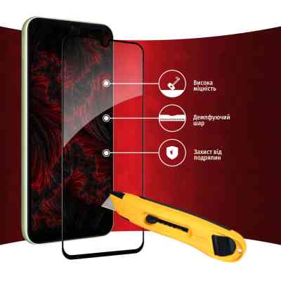 Стекло защитное Intaleo Full Glue Samsung A14 (1283126559778) Винница