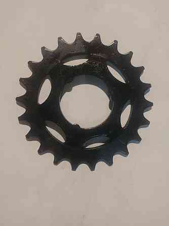 Звезда велосипедная (задняя) 22Т (шлицы, каленая, черная) Мукачево
