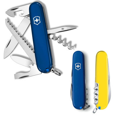 Ніж Victorinox Camper Ukraine 91 мм Синьо-жовтий (1.3613.2.8) Вінниця - фото 1