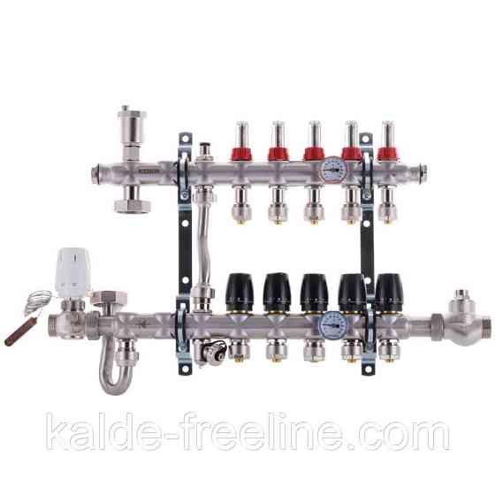 Колектор бічне підключення 1011 нержавіюча сталь в зборі на 9 виходи Харків