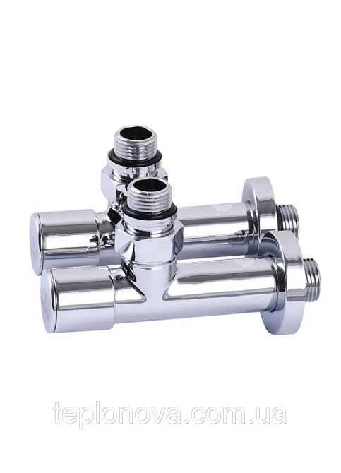 Краны для полотенцесушителя Хромированные Solomon 1/2