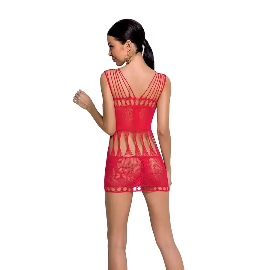 Бодістокінг мінісукня з метеликами Passion BS090 One Size red Львів - фото 2