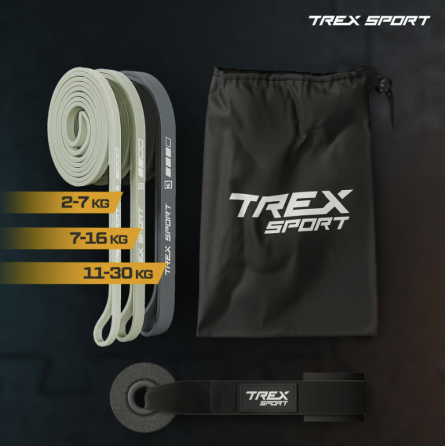 Набір резинок для фітнесу Trex Sport TX-003PB 3в1 2-30кг Київ