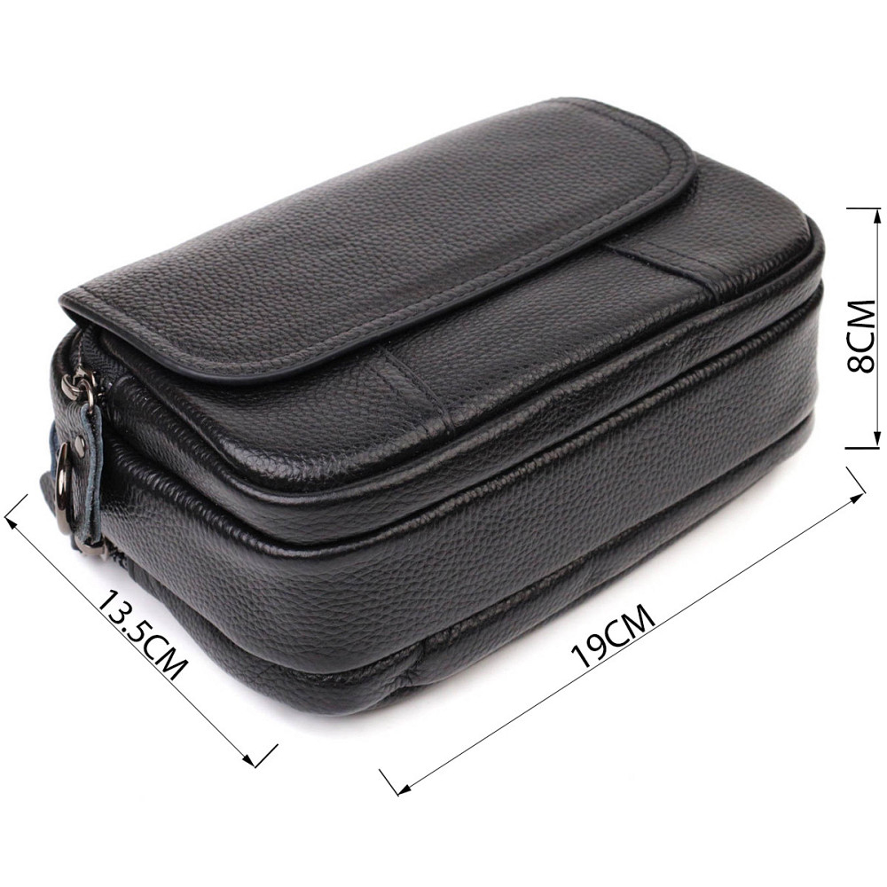 Каркасна сумка жіноча з натуральної шкіри 22083 Vintage Чорна Київ - фото 3