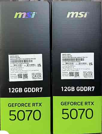 MSI GeForce RTX 5070 12G GAMING TRIO OC 2 шт. New! Харків