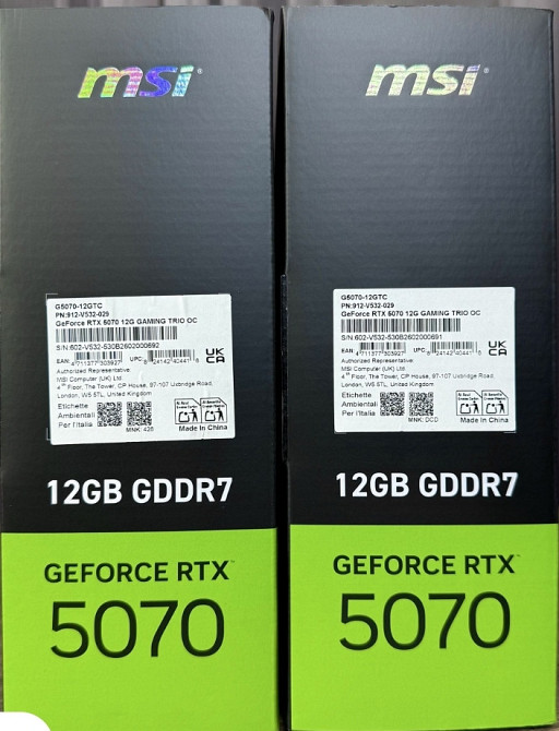 MSI GeForce RTX 5070 12G GAMING TRIO OC 2 шт. New! Харьков - изображение 5