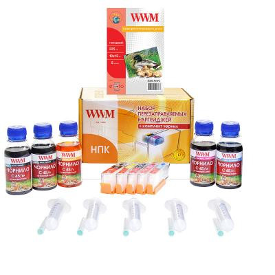 Комплект перезаправляемых картриджей WWM CANON MG5440/MG5540/MG6440 (RC.CLI451ARC) Винница - изображение 1