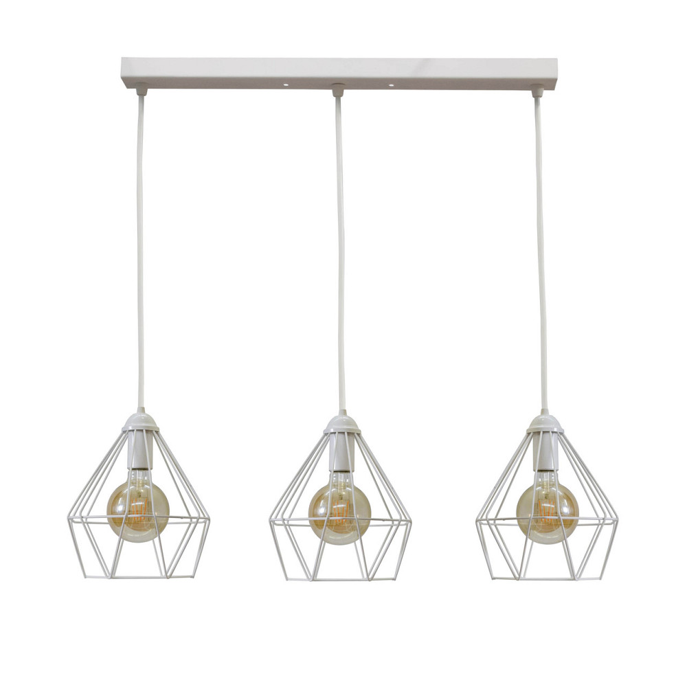 Лофт світильник підвісний Е27-3 Sierra білий NL 0537-3W Київ - фото 1