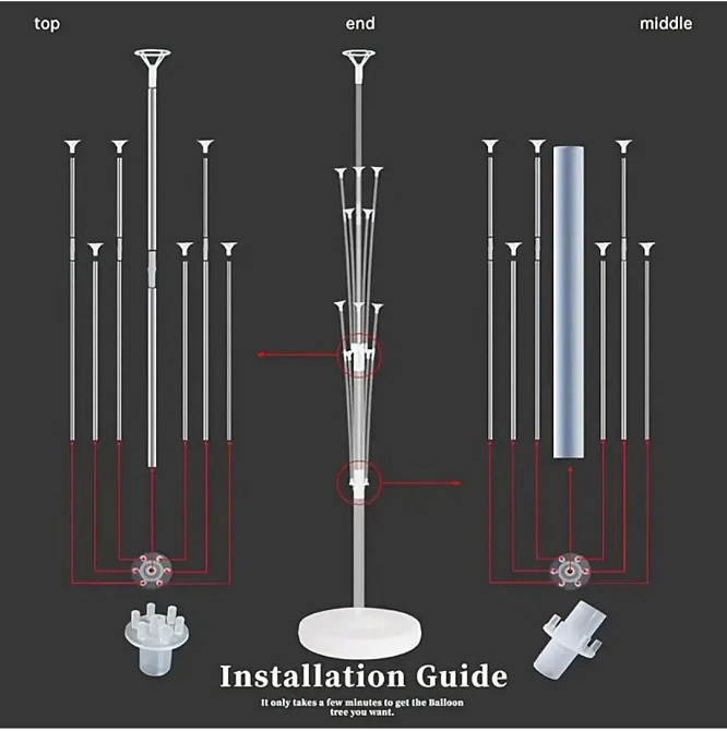 Подставка для воздушных шаров на 13шт Київ - фото 6