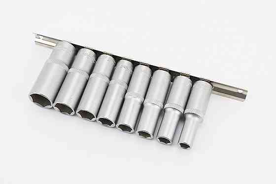 Набір головок торцевих подовжених на планці 1/2" 8шт (10/12/13/14/15/17/19/22мм) ET-6009 Київ