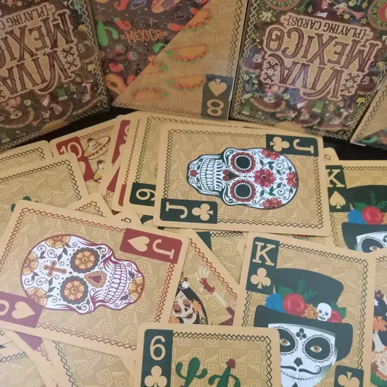 Ігрові карти в мексиканському стилі Día de los Muertos | Для кардістрі, покеру та колекціонування Київ
