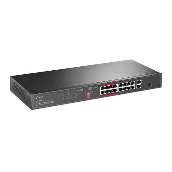 Комутатор TPLink TLSL1218P (16xFE PoE+, 2xGE, 1xCombo SFP, max PoE 150 W) стійковий Харків