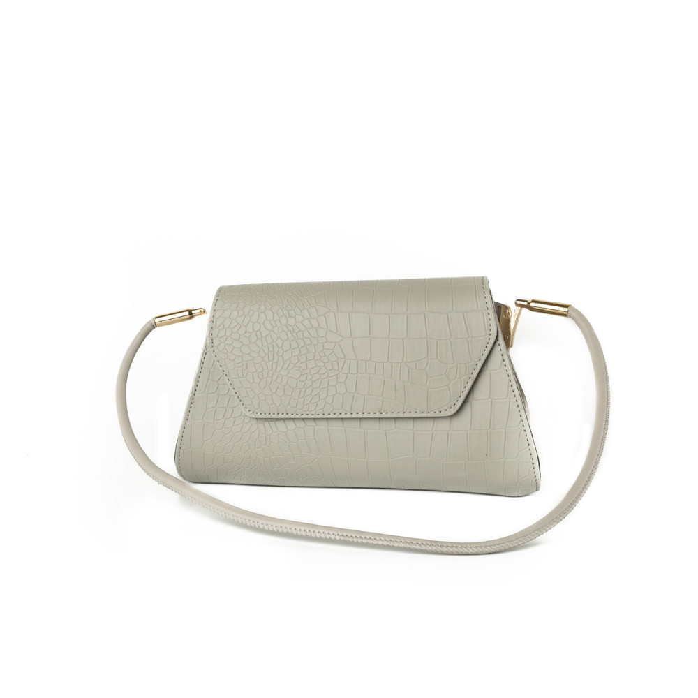 Сумка женская, стильный клатч, маленькая сумочка через плечо, мини сумка из кожзама, Серая Каменец-Подольский - изображение 1