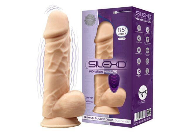 Фалоімітатор з вібрацією SilexD Norman Vibro Flesh (Model 1 size 8,5") + LRS, діаметр 5 см Sex Aura Київ - фото 2