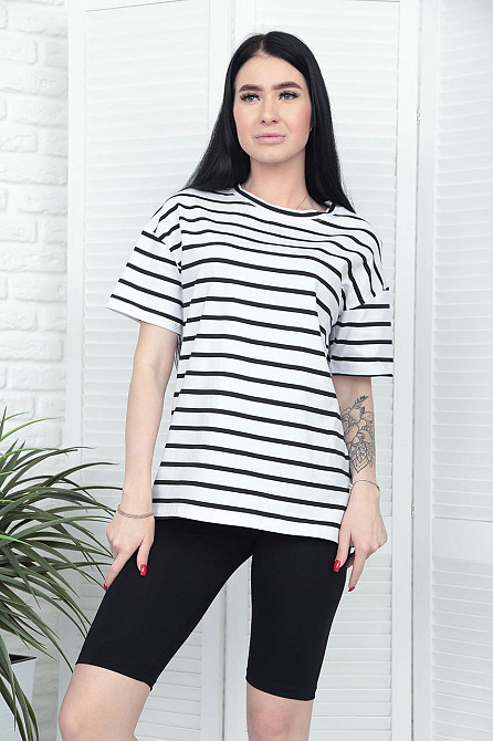 Костюм з велосипедками "Balance" оптом | Норма | Розпродаж моделі Чорний, 42-44 Київ - фото 2