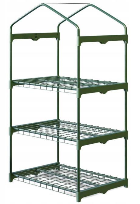 Стеллаж теплица парник Plonos Зеленая 125х69х49 см (4921) Киев - изображение 2