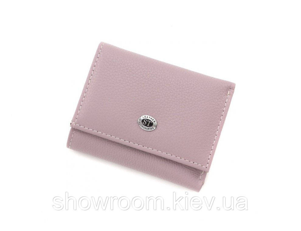 Недорогий жіночий шкіряний гаманець (4401) світло-фіолетовий Київ - фото 1