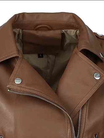 Куртка косуха  женская эко кожа Коричневый M-L Харьков