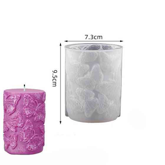 Форма для свечки силиконовая 95 на 73 на 69 мм белый Киев