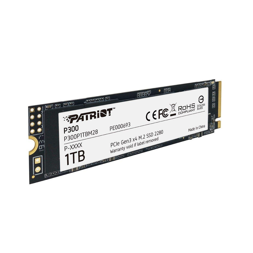 Накопичувач SSD M.2 Patriot P300 1TB NVMe 2280 PCIe 3.0x4 3D NAND TLC Київ - фото 4