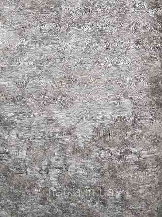 Шпалери вінілові на флізеліні гарячого тиснення DU&KA 1.06х10 вензель основа під штукатурку сірі коричневі Київ