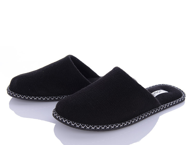 Тапочки домашні чоловічі тм "PaGo" войлок закриті чорні Одеса - фото 1