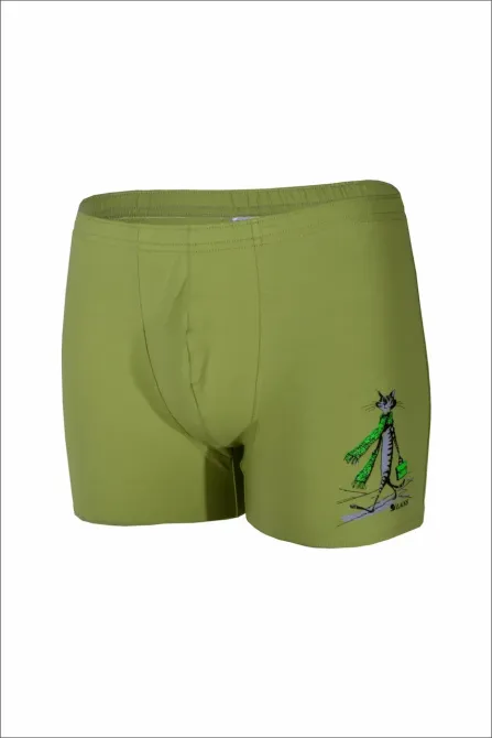 Трусы мужские шорты удиненные Lans 06.011 3XL, Зеленый, Олива Киев - изображение 3