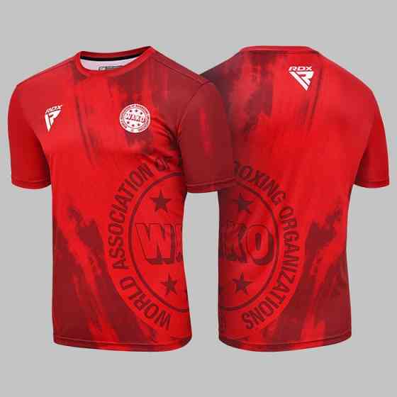 Спортивна футболка RDX WAKO T1 з короткими рукавами Red S Київ