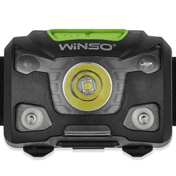 Фонарь налобный Winso 250Lm, 5W XPG, 1200mAh/3xAAA, с сенсором белый/красный Львов