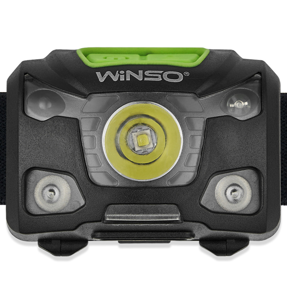 Ліхтар налобний Winso 250Lm, 5W XPG, 1200mAh/3xAAA, з сенсором білий/червоний Львів - фото 2