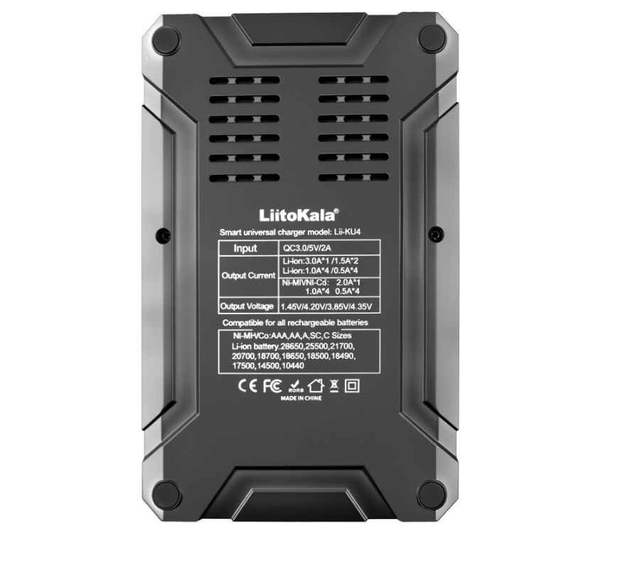 Зарядний пристрій для акумуляторів 18650 швидка зарядка QC3 LiitoKala Lii-KU4 Київ - фото 2