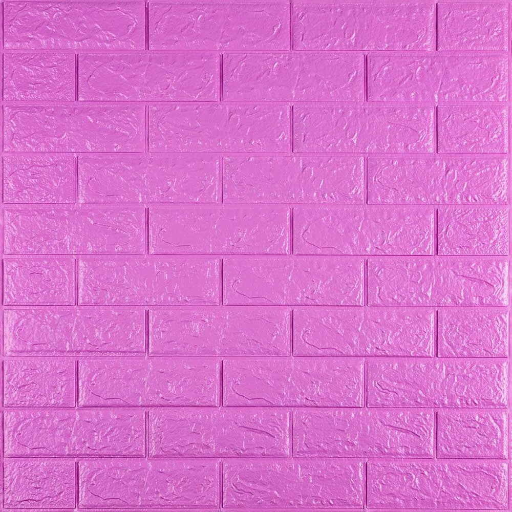 3D панель самоклеюча 700х770х5мм цегла Пурпурна (14-5) SW-00001334 Дніпро - фото 1