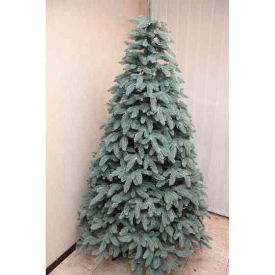 Искусственная пушистая елка Премиум (высота 1.50 м) литая (Голубая) Киев