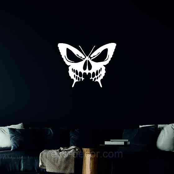 Декоративное настенное 3D Панно «Череп», Декор на стену с объемом 70*53 см, Белый Киев