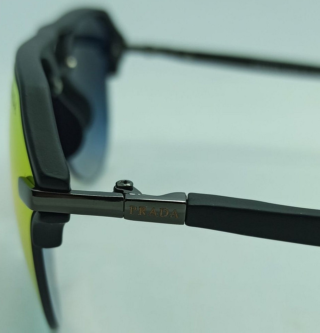 Брендові окуляри чоловічі стильні оранжеві дзеркальні краплі 1848 Київ - фото 4