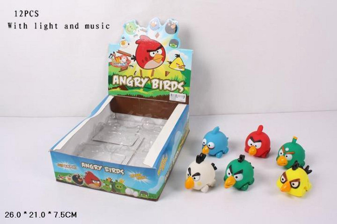Angry Birds WL5015A на колесиках муз.свет.6в.12шт.в кор.26*21*6,5 ш.к./48/576/, шт Киев - изображение 1