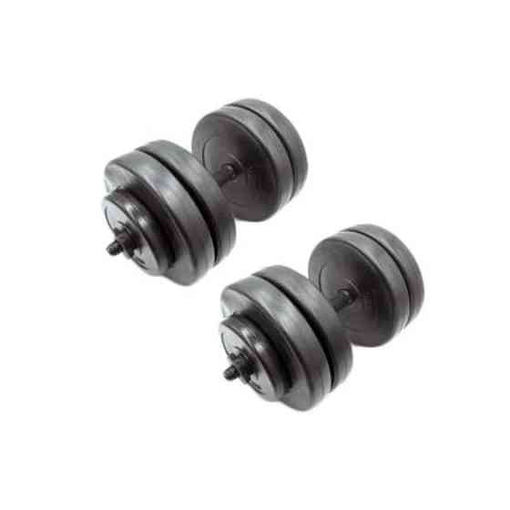 Гантели наборные композитные в пластиковой оболочке 2 шт по 23 кг Rock Pro NE-PL-G-023-2 Винница